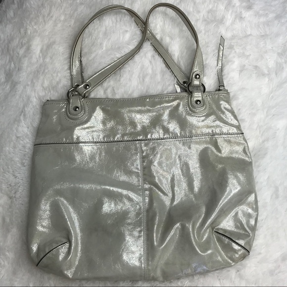 Coach Handbags - SILVER COACH purse